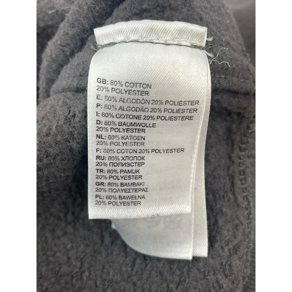 The North Face Hoodie Mens Small Gray Full Zip Sweat Shirt Graphic Print Logo